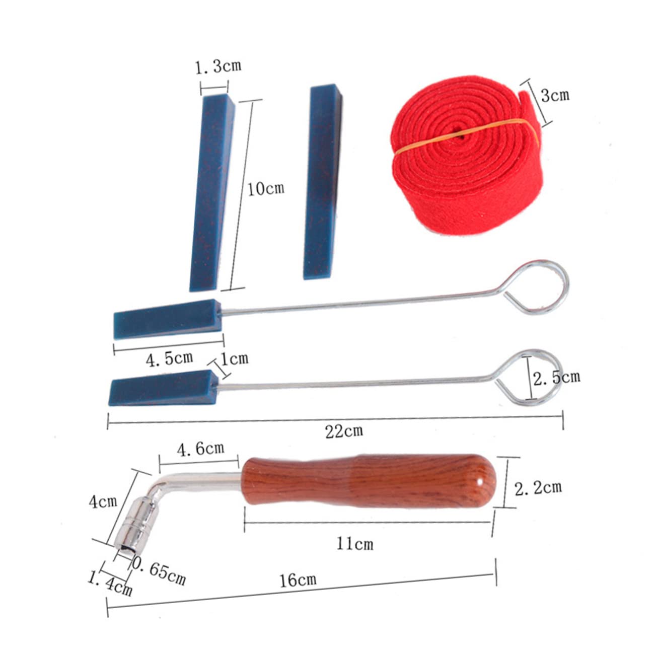 JOINPAYA 6 Pcs Piano Mute Kit with Tuning Hammer Durable Wrench for Accurate Tuning for Beginners and Professionals
