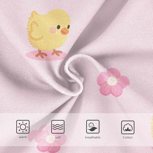 Cute Chicken Flowers Floral Pink Toddler Girls's Underwear 2T 23022343