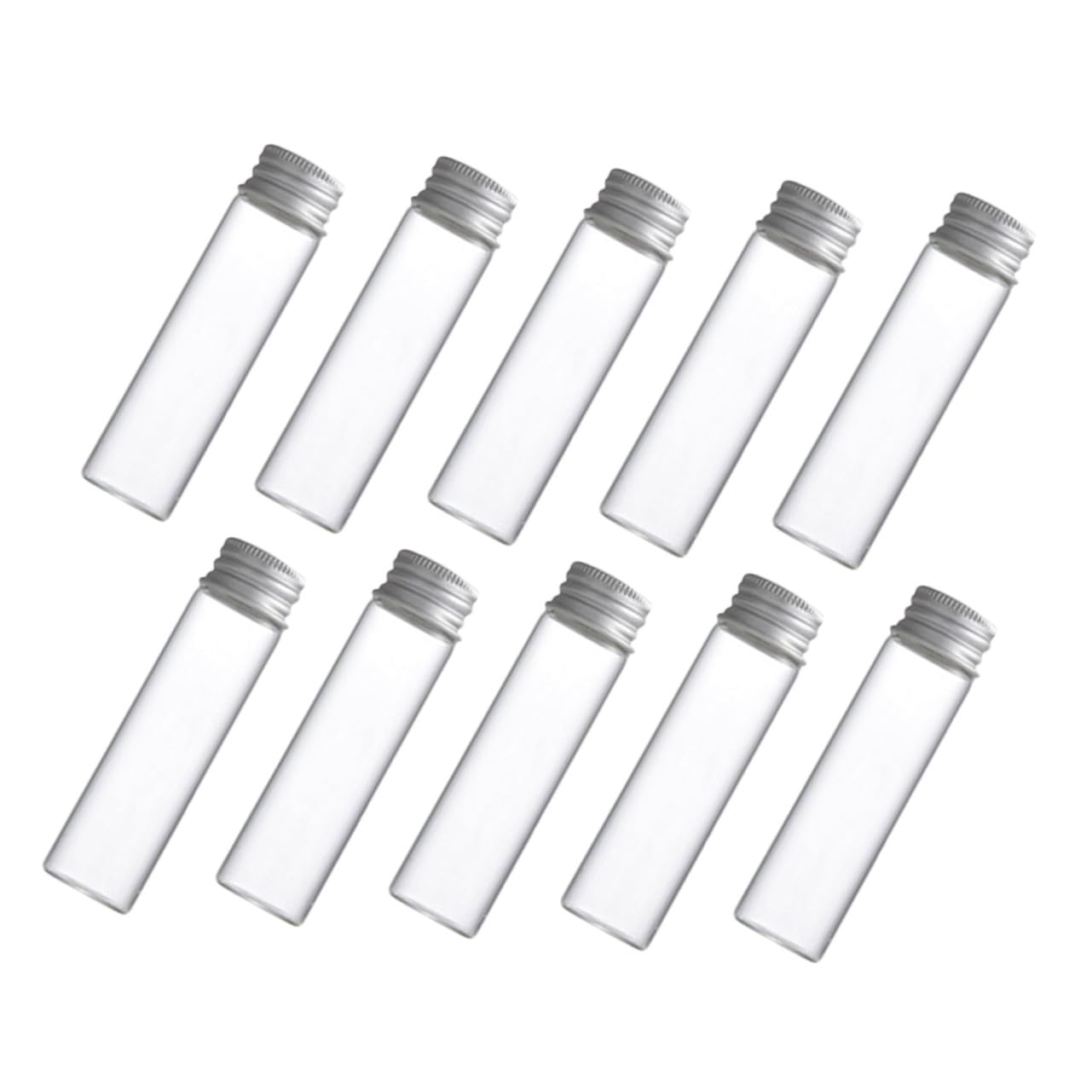 30 Piezas Frascos de Vidrio Transparentes con Tapas de Rosca Frascos Pequeños para Muestras de Aceite Ensayo y Manualidades para Laboratorio y Detalles de Boda