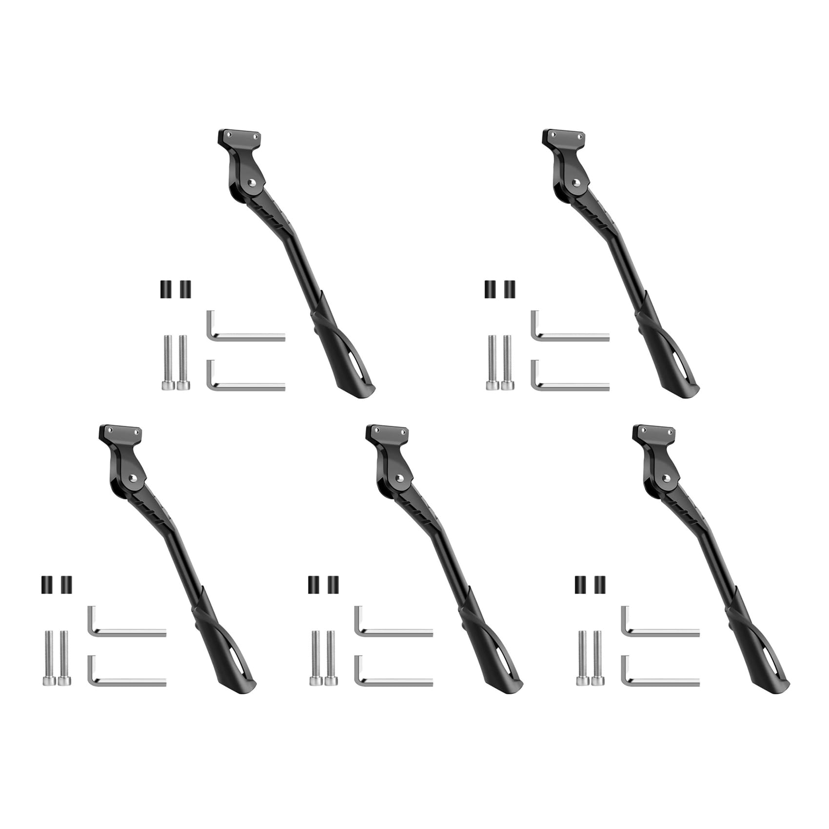 5X per 20 Pollici 24 Pollici 26 Pollici Cavalletto per Bici Cavalletto per Bicicletta Elettrica Supporto per Cavalletto Supporto per Staffa di Parcheggio Laterale Regolabile