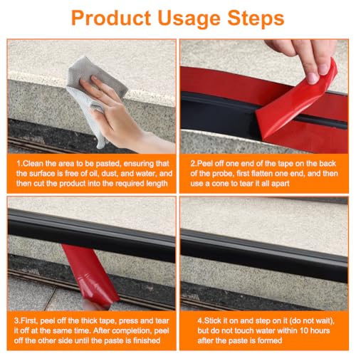 Treppenkantenprofil Selbstklebend PVC Kunststoff Winkelprofil - Treppenstufen Antirutsch Flexible Kantenschutz, Stufenschutz für Innen und Außen (Schwarz, 2M)