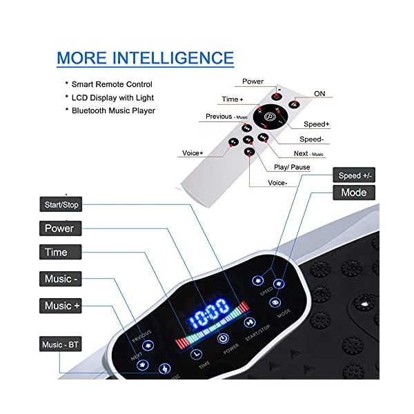 Healthgenie Full Body Vibration Machine, Vibrating Platform Exercise Machine for Whole Body Workout, 99-Level Viberation…