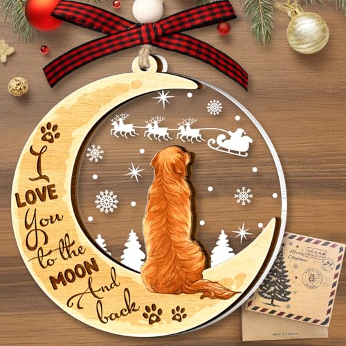 Golden Retriever Luna Ornamenti Albero di Natale