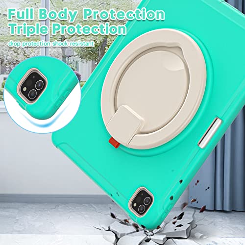 Funda iPad Pro 12.9 resistente 2022 2021 con protector pantalla y lapicero 2