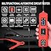 AERMOTOR 6V-48V DC Car Power Circuit Probe Tester with Dual LED Lights,Circuit Tester Automotive,Fuse & Voltage Tester,Electrical Automotive Digital Display Short Finder with 4.5M Cable