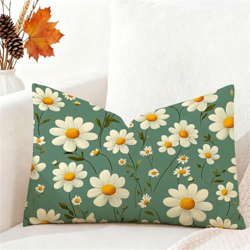 Fundas Cojines 30x50 cm Cojines Sofa Verde Salvia Terciopelo Funda Cojin Floral Cushion Covers Doble Cara Impresión Pillow Case para Navidena Decoración Jardín Hogar Dormitorio Sofá Cama Coche 1h-988