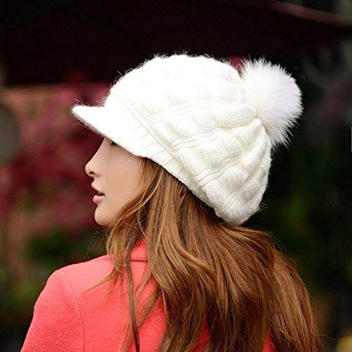 Chapeau d'hiver anti-froid bonnet en tricot stretch double épaisseur
