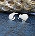 Kiwi Bird Stud Earrings Polished Sterling Silver Handmade in USA