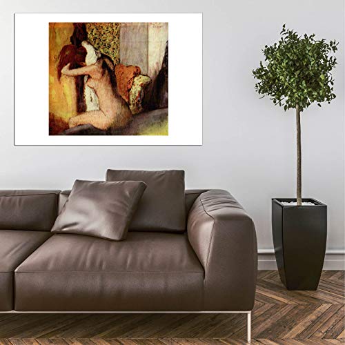Affiche encadrée Edgar Degas After The Bath petit format impression d'art