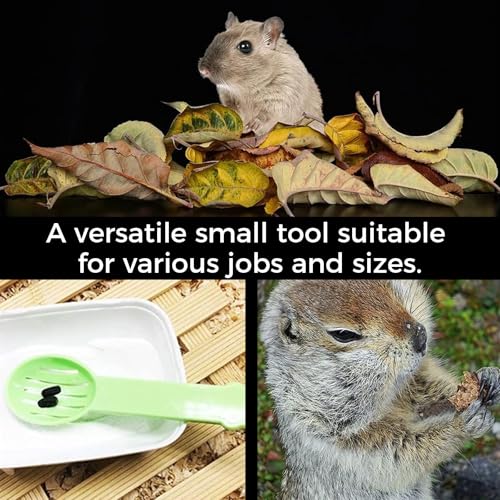 Image of 10pcs Hamster Scooter Plastic Garbage Shovel Sieve Hamster Sand Shovel pet Cleaning Tool Small pet Urine Sand Shovel Cleaning Shovel Supplies pet Bath Spoon(mixcolor)