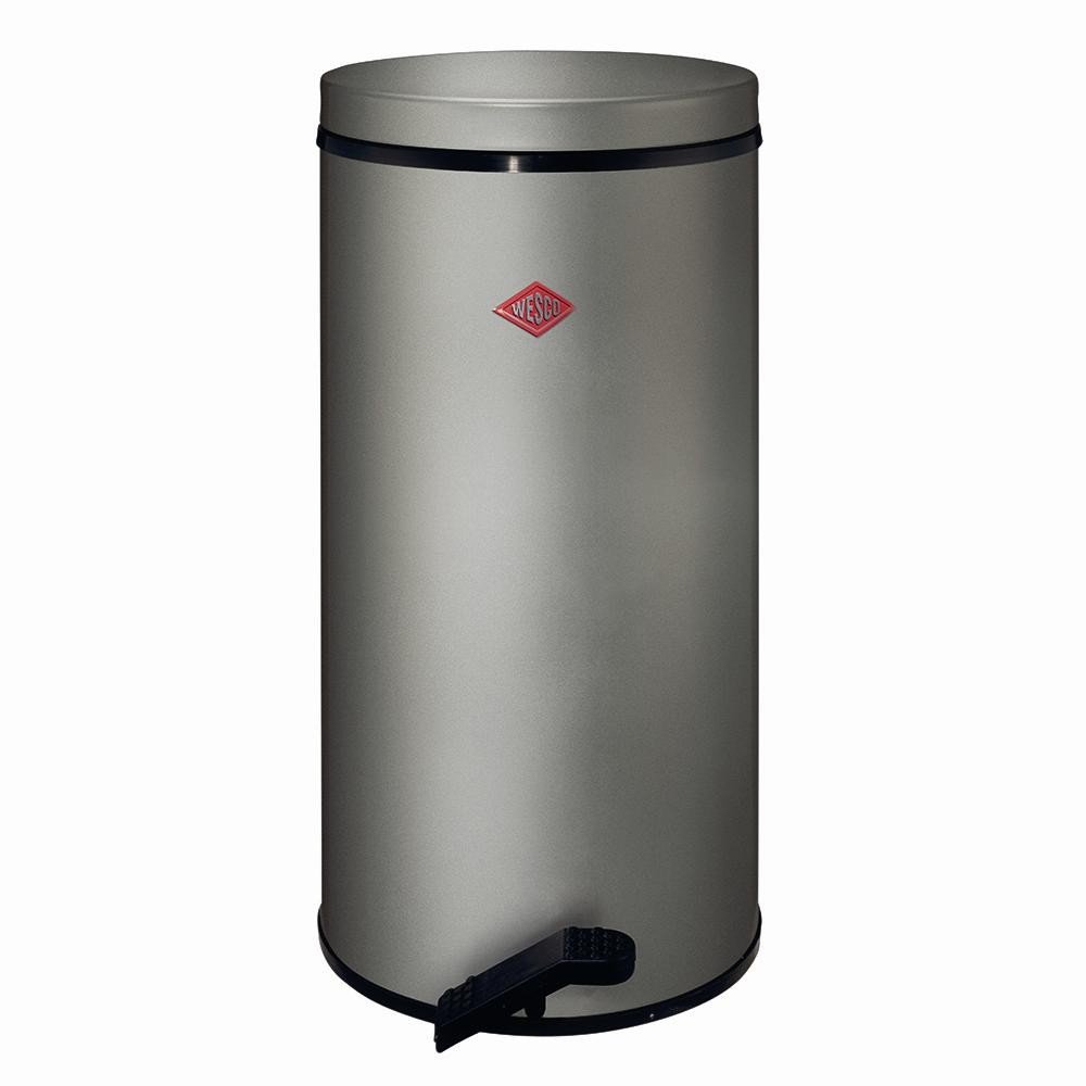 Poubelle à pédale Gastro Wesco 22L argentée idéale pour cuisine familiale