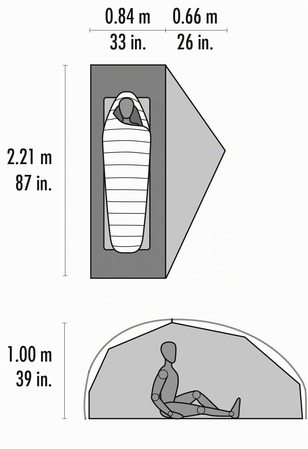 MSR Freelite Tente de randonnée ultralégère pour 1 Personne