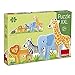 Goula- Puzzle XXL decreciente Selva - Puzzle de carton de piezas grandes para niños a partir de 2 años