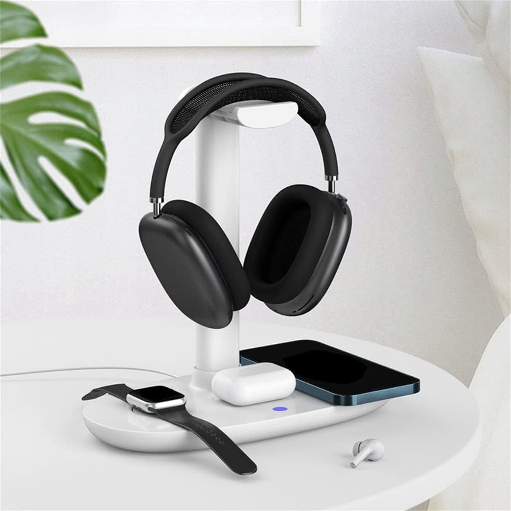 ZUMAHA Nuovo Supporto per Cuffie Supporto per Cuffie Multifunzionale Stazione di Ricarica 4 in 1 Caricatore per Orologio Supporto per Cuffie Verticale Supporto Cuffie