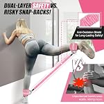 Bandes de résistance à la cheville, bandes de poids de cheville pour l'entraînement, bande d'exercice pour les jambes et le gluten féminins, équipement d'entraînement pour les kickbacks, les culs et les hanches