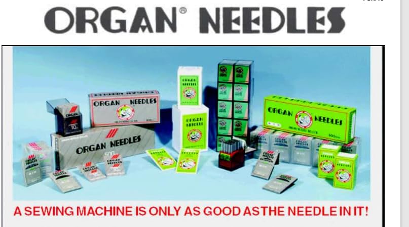 Miniatura 4 de Agujas para máquina de coser de órgano, tamaños universales 659, 7010, 8012, 9014, 10016, 11018, total 60 agujas con 3 enhebradores de agujas