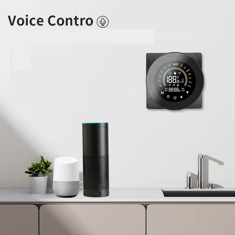 Sensore termometro, WiFi Smart Termostato Controllo della temperatura Elettrico Riscaldamento Acqua/Gas Caldatura LCD Digital Touch Wireless(WiFi WaterGas Boiler)