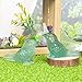Ytbeoxk Fluorite Crystal Bird Carving Hand Carved Gemstone Bird Figurine 2.4 Inch Polished Animal Sculpture Healing Stone Home Office Desk Decoration Gift Collection