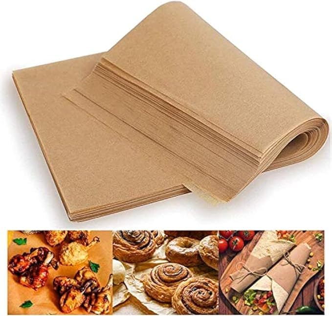 9x13 Parchment Paper Sheets – 100 Pcs Pre-Cut Baking Paper for Half Sheet Pan – Non-Stick, Unbleached, Greaseproof & Heat Resistant