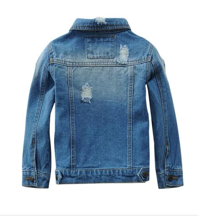 Kids Denim Jackets Trendy Jean Jacket Casual Jean Coat Tops2
