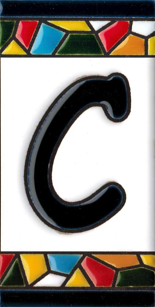 Números Y Letras Para Casa En Cerámica. Modelo "Mosaico