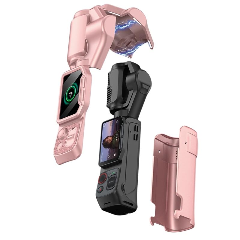 Funda Insta360 Luna Ultra rosa de almacenamiento resistente a golpes y suciedad exterior