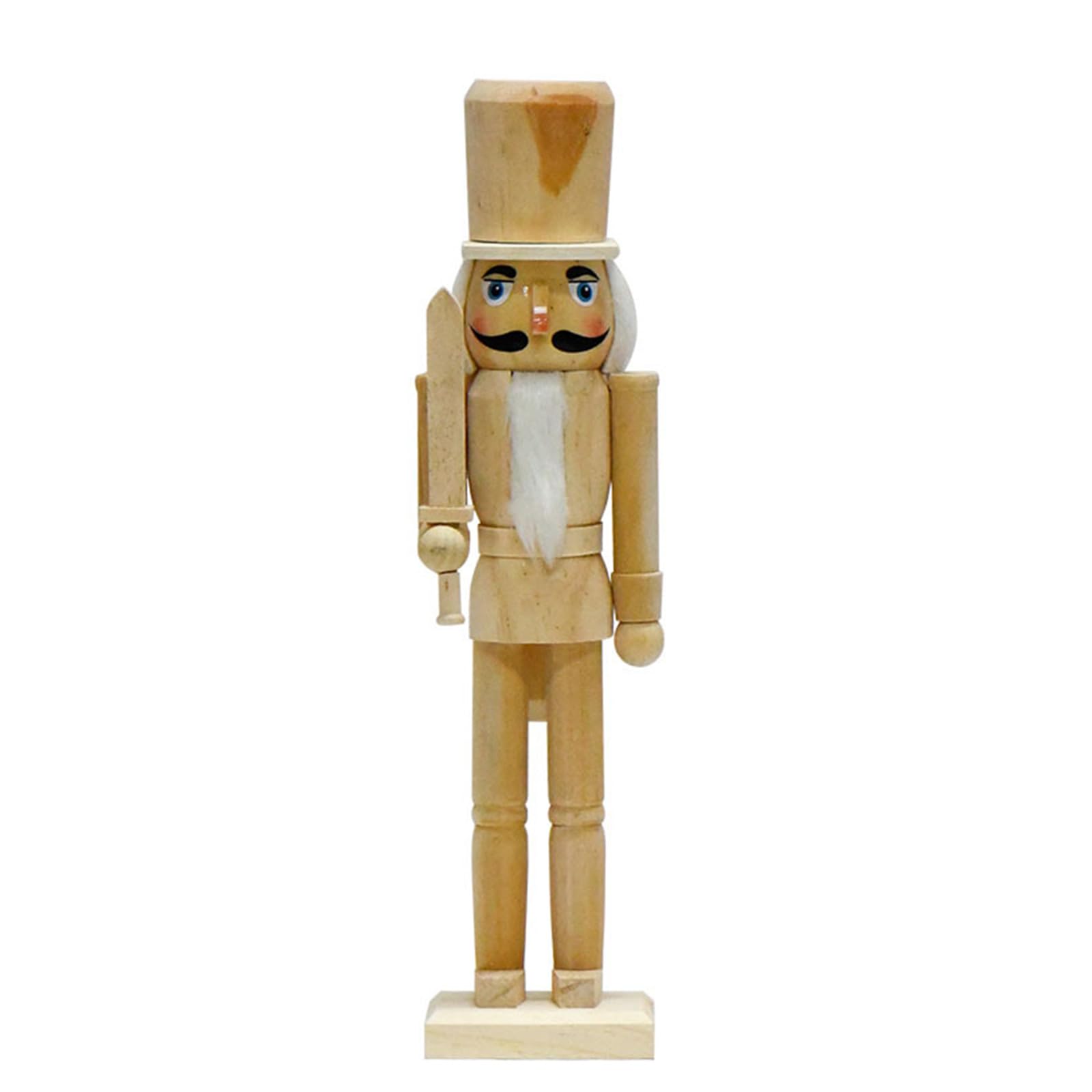 Tsophreniq 1PC Christmas Nutcrackers Wood Nutcrackers Soldier Puppet Display Ornament for Kitchen Christmas Decorations Ornament