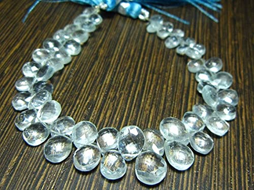 Aquamarine Faceted Pear Briolettes pour créer vos propres bijoux d'été et colliers faits main