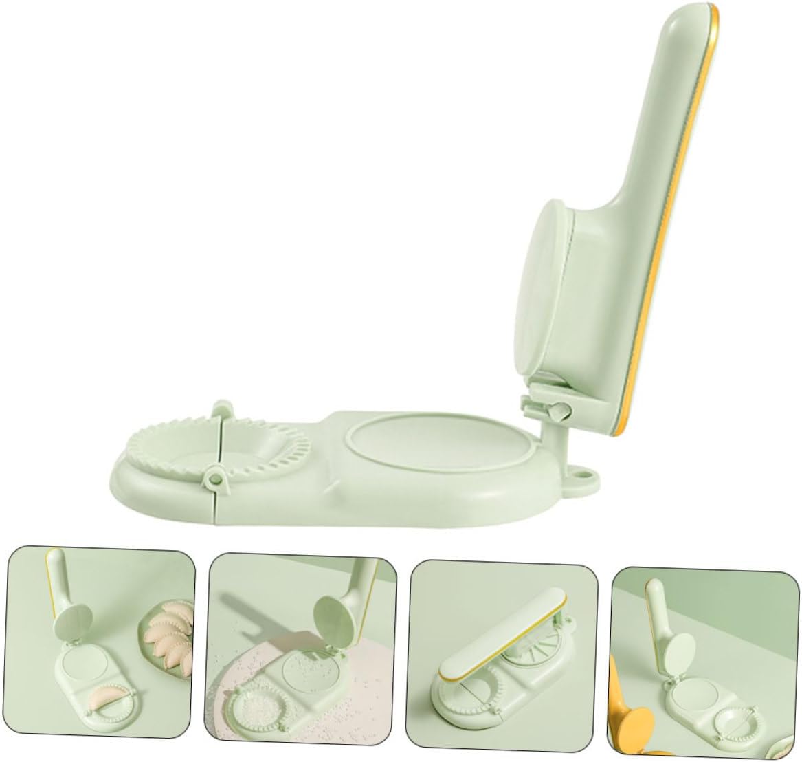 SOLUSTRE Ergonomic Handle Dough Rolling Tool Dumpling Wrapper Presser for for Friends