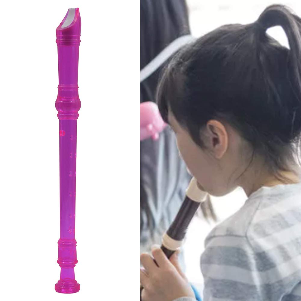 1 Flauta de Agudos de 8 Orificios Ajustable Flauta de Agudos no tóxico Clarinete Flauta Principiante Instrumento de Viento de Madera Clarinete (Color : Purple)