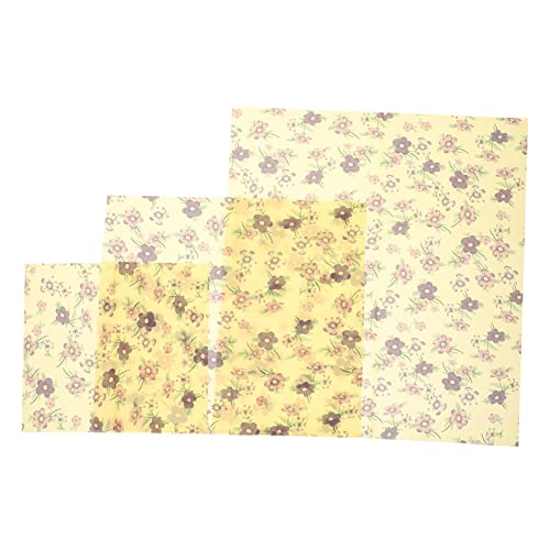 Ipetboom 3 Piezas De Envoltura De Cera De Abejas Cera De Abejas Para Hacer Velas Recipientes Herméticos Para Almacenar Alimentos Papel De Sándwich Plegable Decoración Granos Cesta