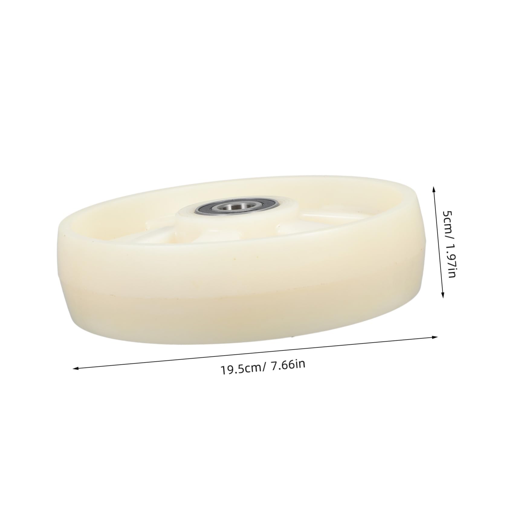 Abaodam Nylon Lenkrolle für Manuellen Hubwagen mit Kugellager 200x50 Mm Achse 47mm Langlebig Geeignet für Logistikzentren und Supermärkte