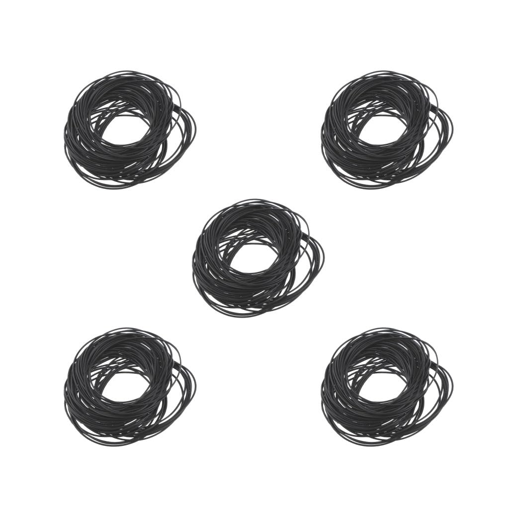 950 szt. gumowa silikonowa uszczelka do zegarka o-ring tylna obudowa uszczelki 12 mm-30 mm 0,5 mm, Zestaw 5 (0,6 mm), 0.6mm