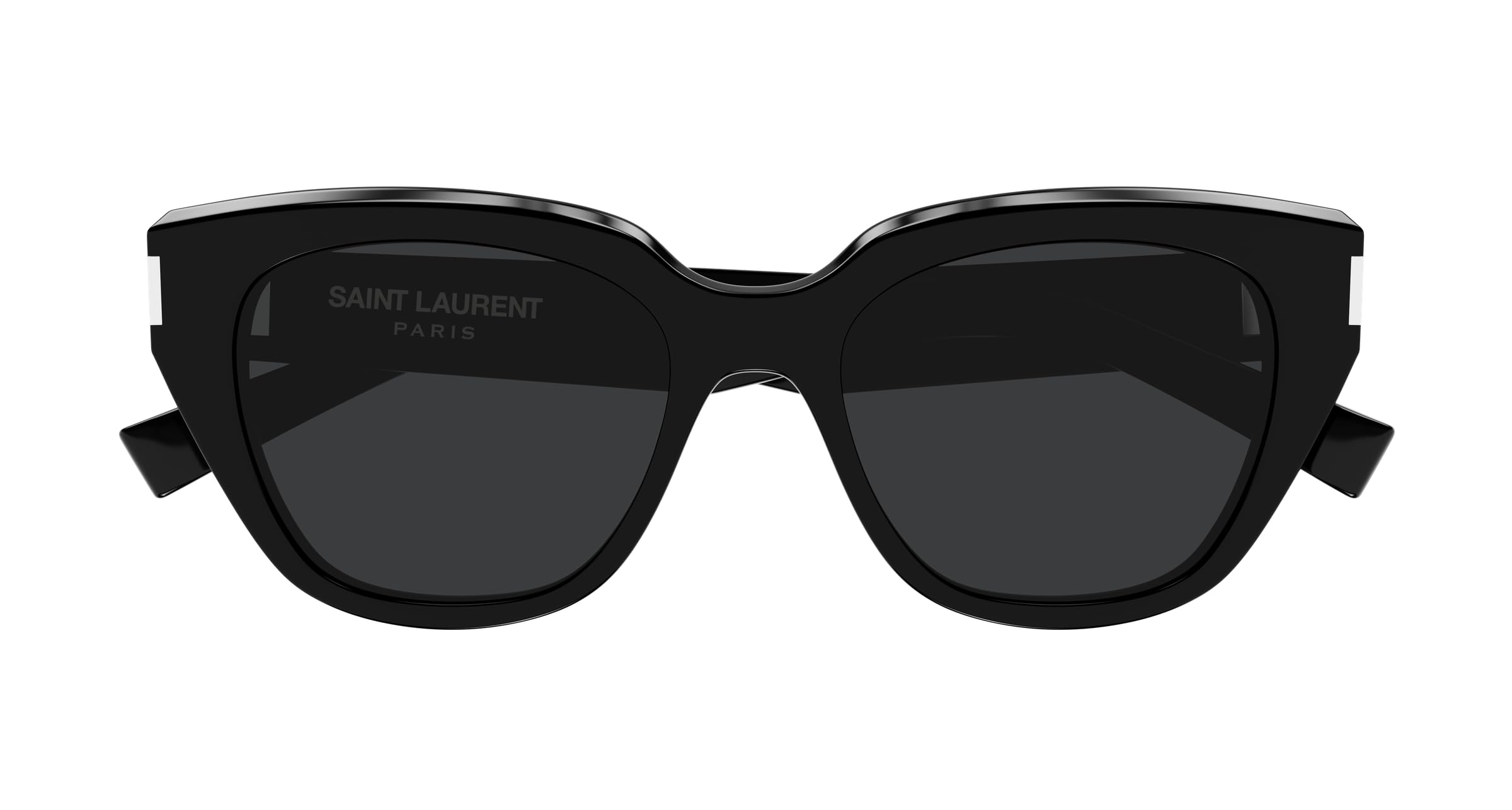Saint Laurent SL 827 Gafas de Sol, Montura de Acetato Negro, Lentes Oscuras UV, Diseño Cat-Eye Moderno, Color 001