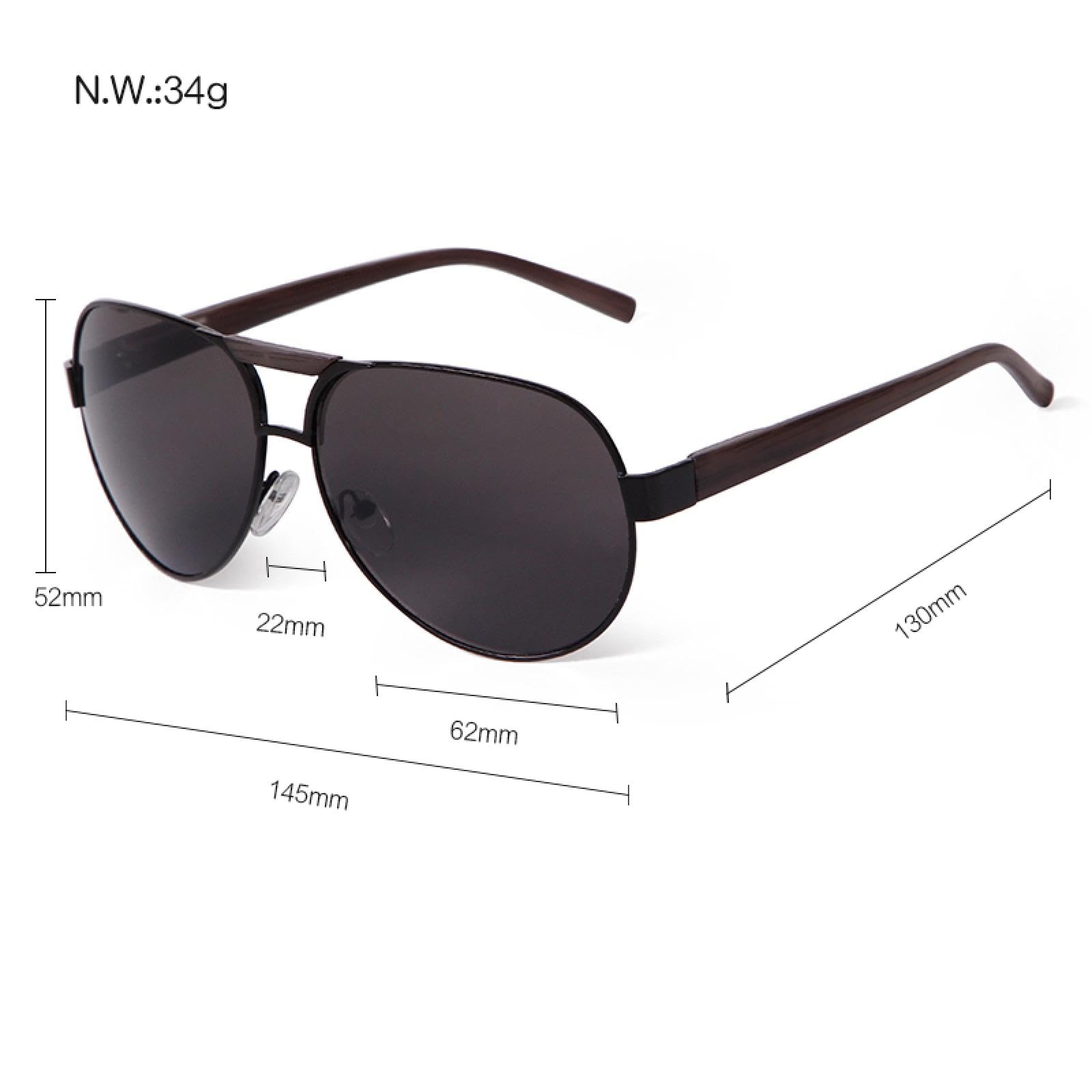 Klasyczne okulary przeciwsłoneczne Avaition Oversized Retro damskie męskie okulary przeciwsłoneczne Gradient UV400 fałszywe drewniane zauszniki okulary przeciwsłoneczne (C4)