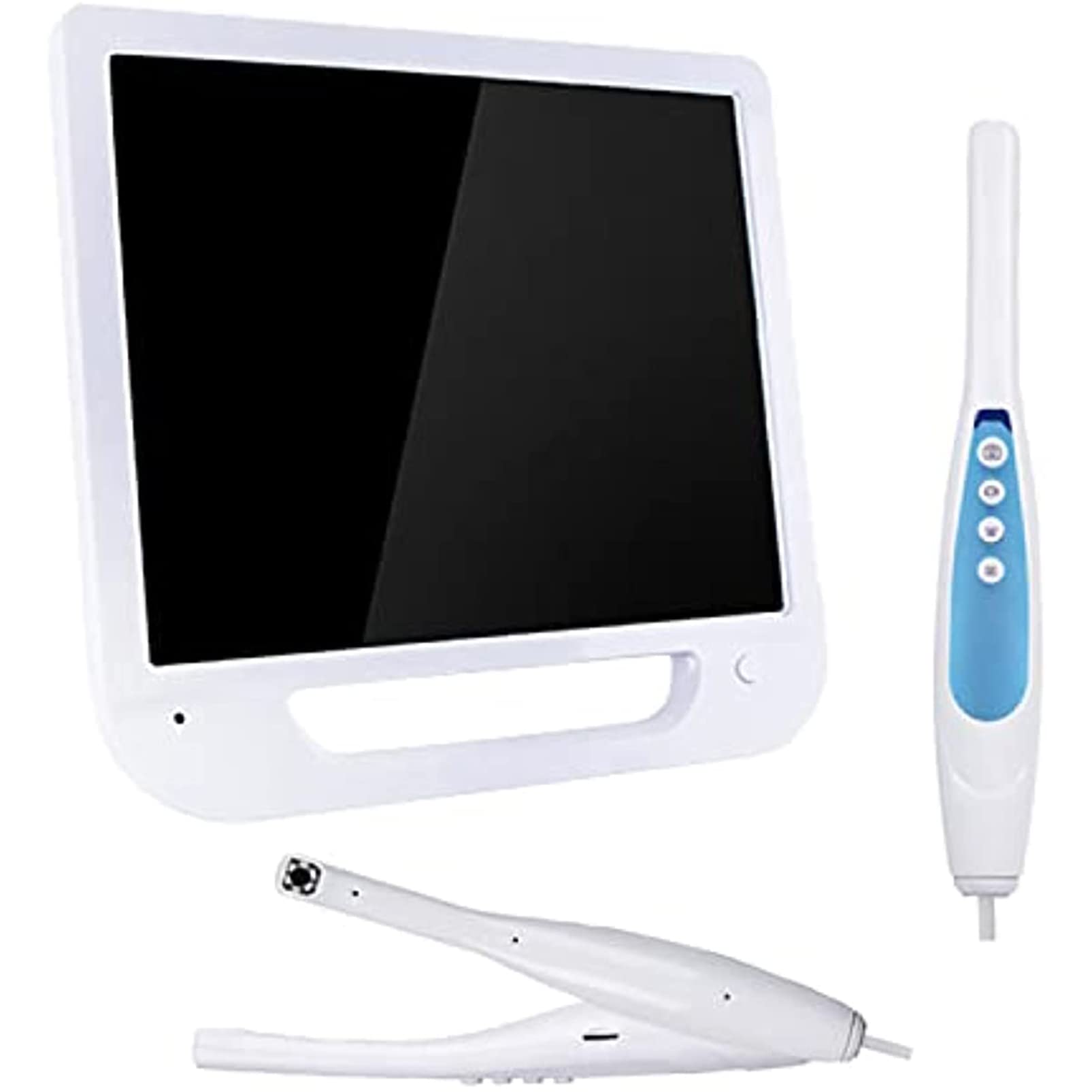 Cámara Intraoral Dental, Endoscopio Médico VGA con Monitor De Pantalla De 17 Pulgadas/escáner Intraoral Digital, Sistema De Imágenes De Video Digital para Fotografía Dental Intraoral