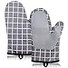Ofenhandschuhe Hitzebestaendig Silikon Topfhandschuhe Backhandschuhe Kochhandschuhe 1 Paar Grillhandschuh bis zu 230 °C Backofenhandschuhe, Anti-Rutsch Handschuhe Backen Grillen Backofen Topflappen