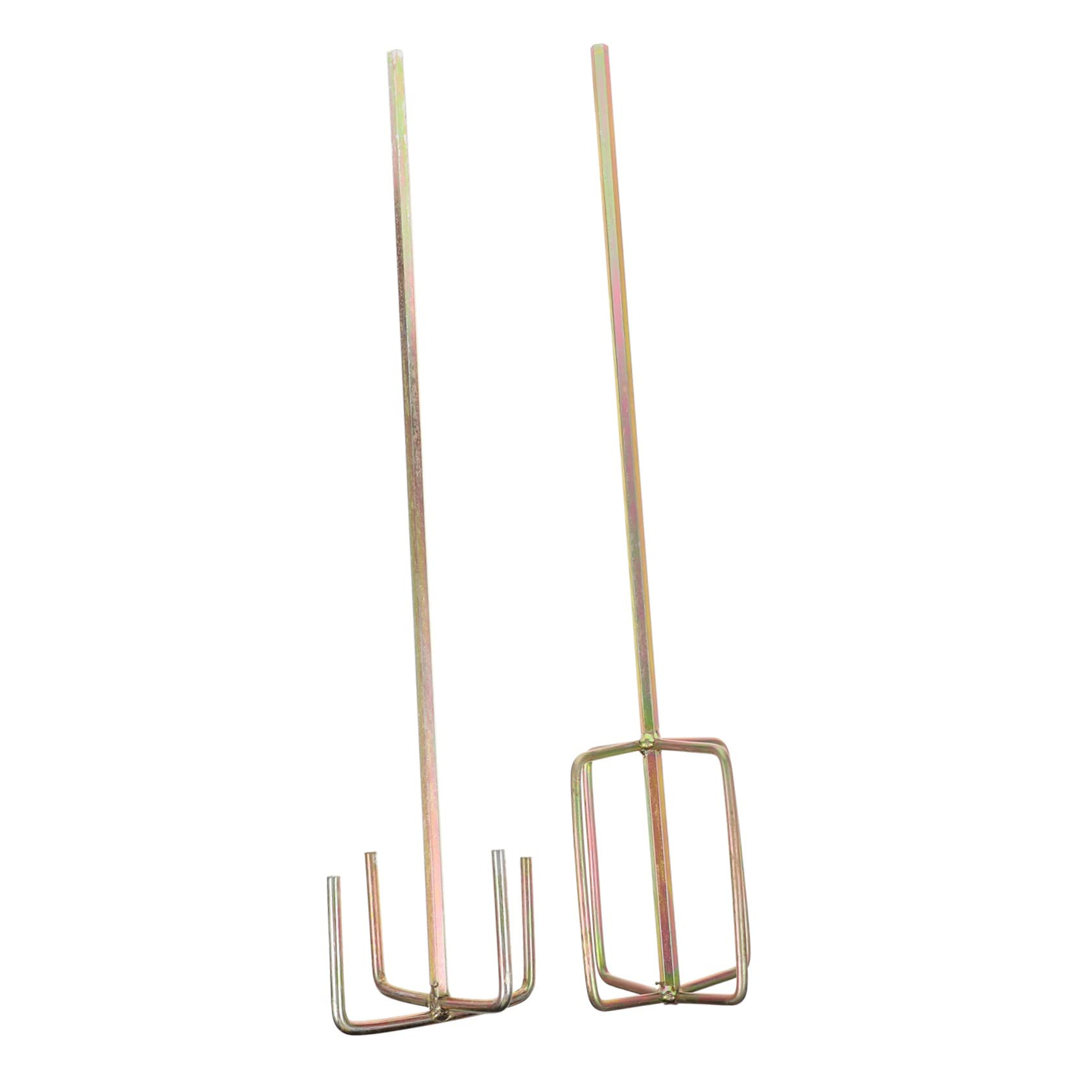 LALAFINA 2pcs Electric Drill Stirring Rod for Mixing Mud Cement Paint Hexagonal Head Power Drill Mixing Attachment