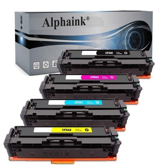 ✅ [Contenuto confezione] 1 Toner Nero, 1 Toner Ciano, 1 Toner Magenta, 1 Toner Giallo.