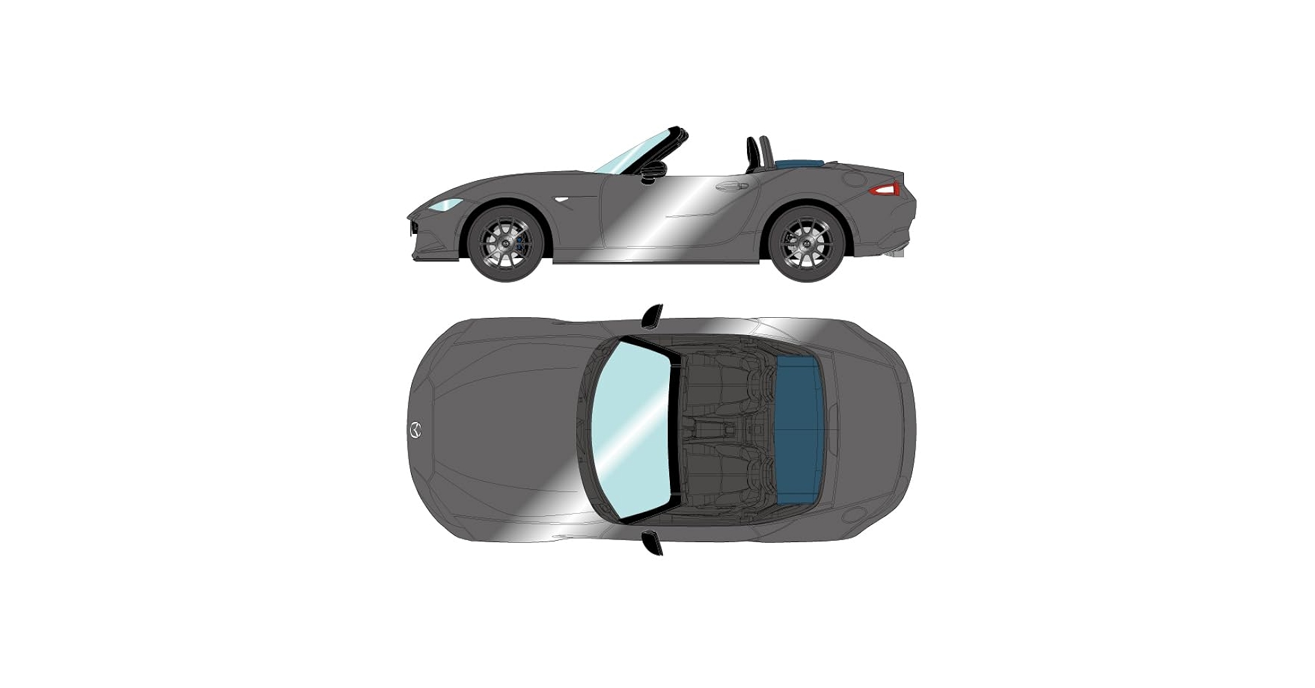 【マツダ特注】1/43 MAZDA ROADSTER 990S (2022) Make Up Co., Ltd. / Mazda Roadster (ND) 