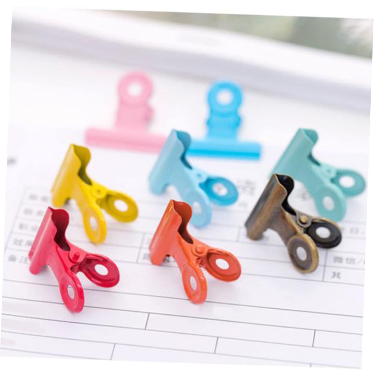 Operitacx 120pezzi Clip Metalliche Rotonde Per Documenti Fermagli Per Ufficio e Scuola Clip Resistenti Metallo Per Organizzazione e Fissaggio Misti
