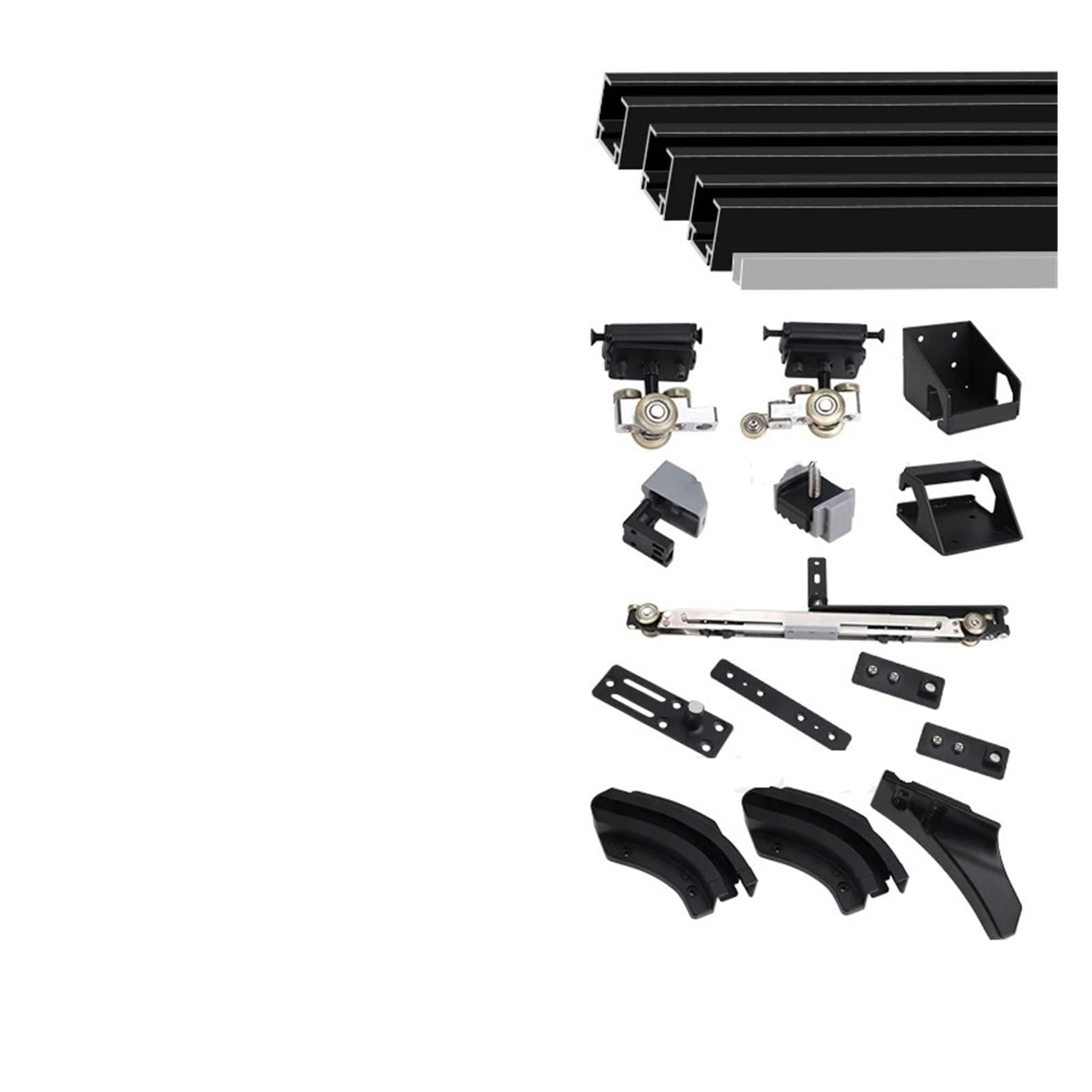 Strafbrg Right Opening Internal Push Bus Door Slide Silent Buffer Bedroom Invisible Sliding Track,Smooth Gliding