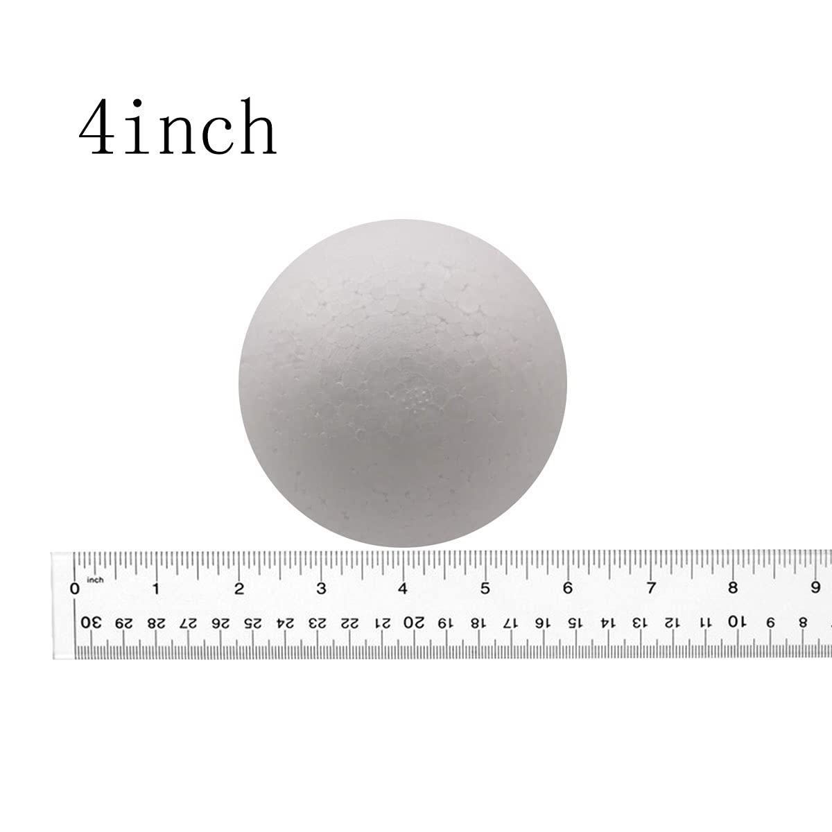 FFchuanhe 10 cm 24 szt. piłka z pianki rzemieślniczej. Biała gładka okrągła kula styropianowa, do materiałów artystycznych i rzemieślniczych, projektów szkolnych, wesel, Wielkanocy, Halloween, Bożego