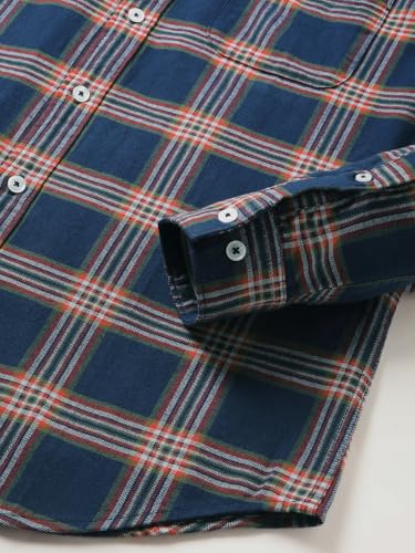 Image of THE BEAR HOUSE Men's Cotton Checked Slim Fit Casual Shirt