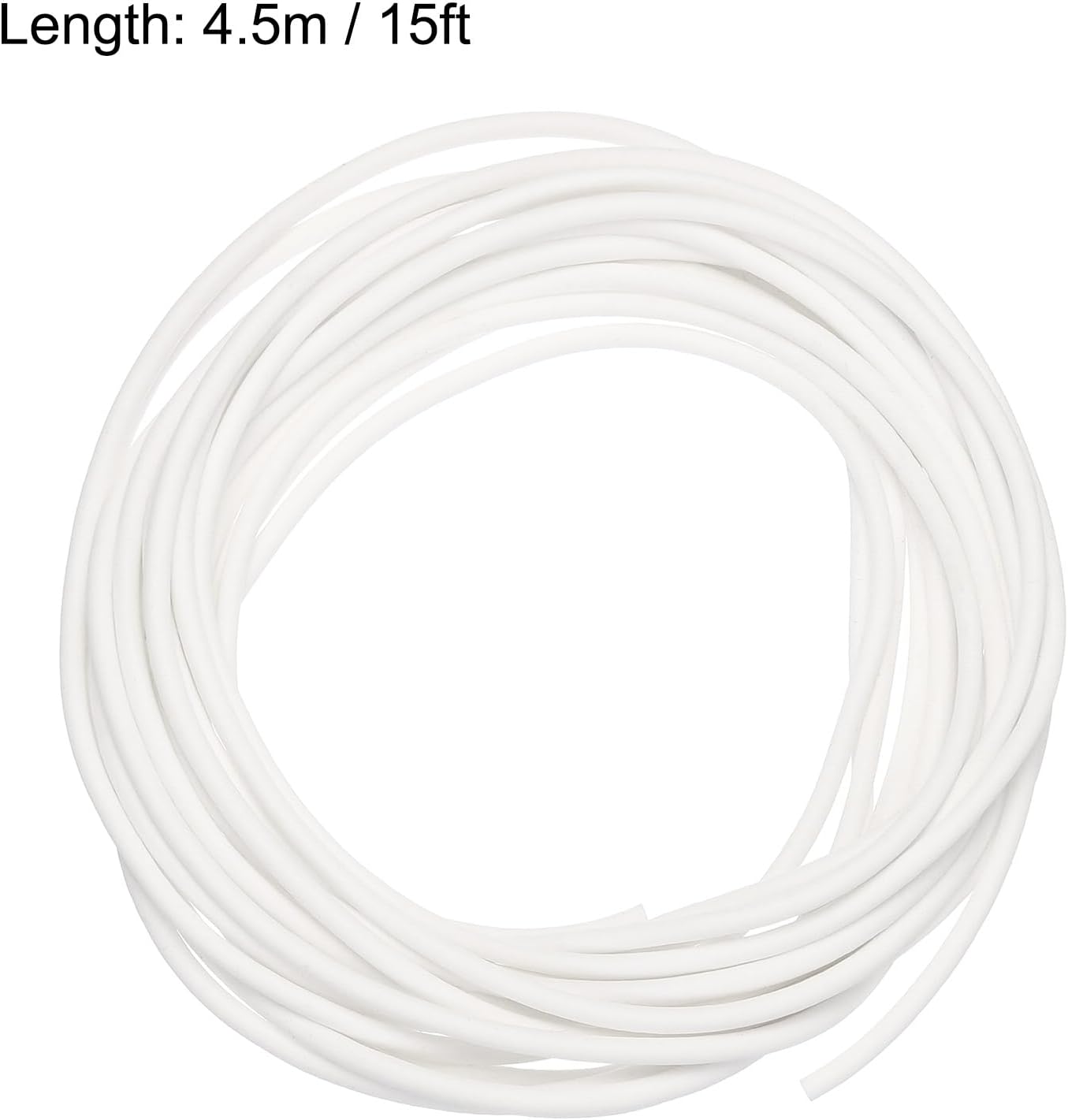 uxcell Silicone Foam Seal Weather Strip 2.5mm 4.5m 15ft Sponge White image 2