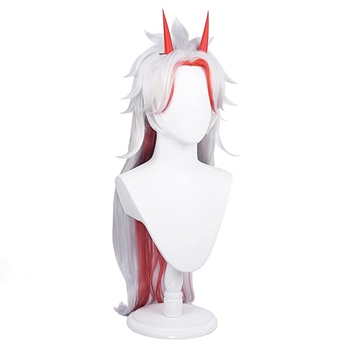 Miniatura 5 de Soyusunny Genshin Impact Arataki Itto - Peluca de cosplay para Halloween, pelucas con cuernos