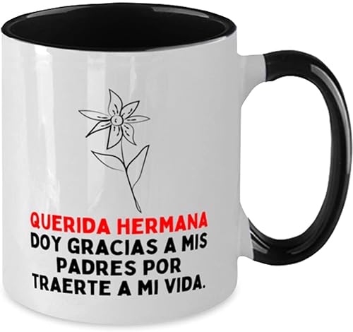 Miniatura 2 de hermana gracias a mis padres por traerte a mi vida, taza, taza de café