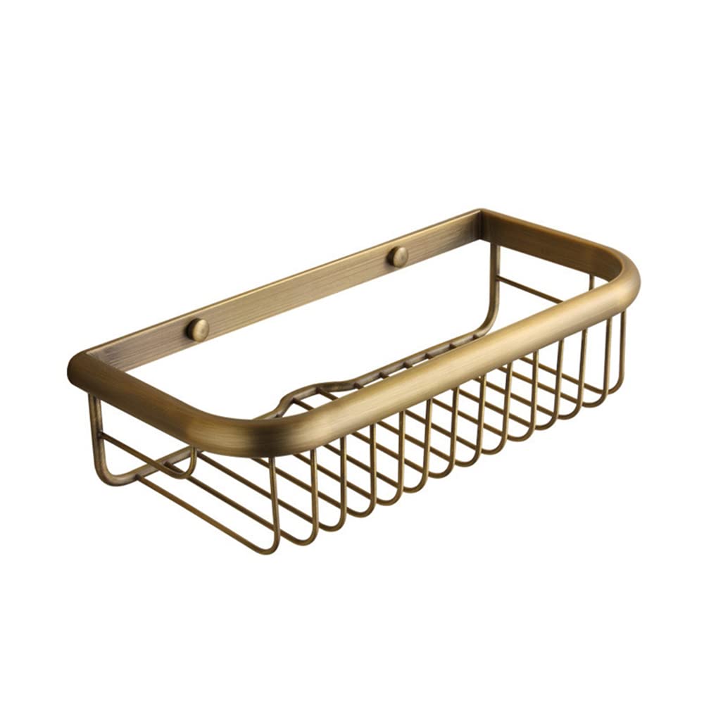 Nokozan, Panier de Douche Rangement Mural pour Salle de Bain, en Laiton et Bronze