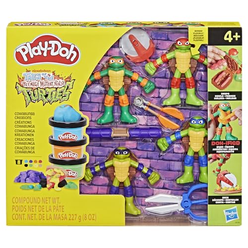 Play Doh Les Tortues Ninja Créations Cowabunga Coffret de pâte à Modeler - vue 2