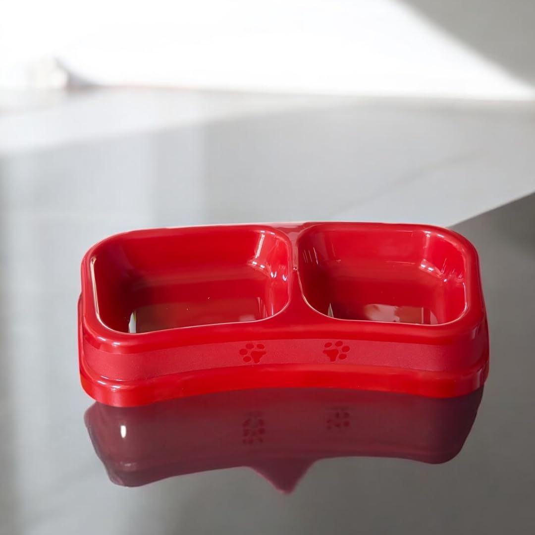 PARENCE.- Gamelle Double 24x12x4 cm pour Petit Chien